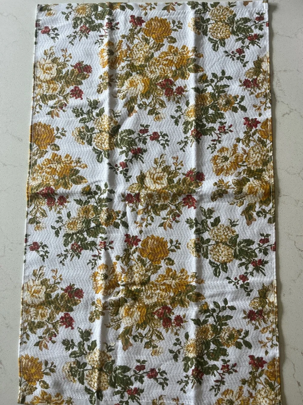 Ralph Lauren Yellow, Green & Red Floral Kitchen Towel (set of 2)